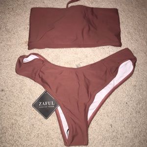 NWT rosy finch lace-up bandeau